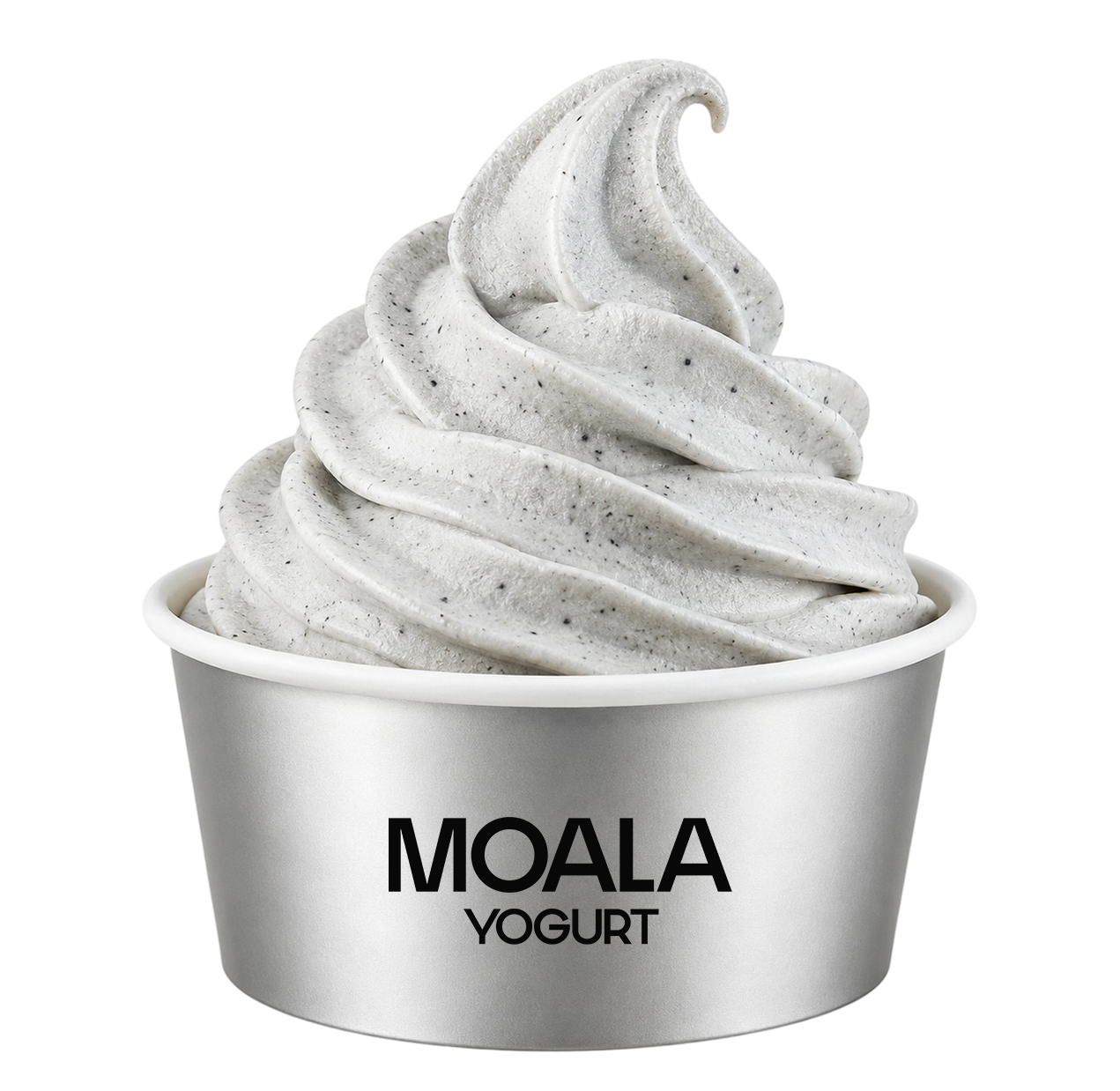 MOALA Black Sesame frozen yogurt